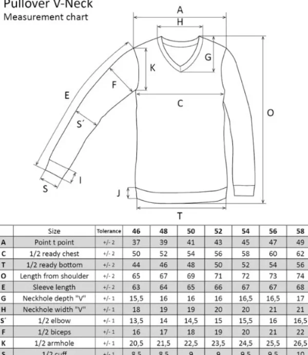 Treger Pullover mit V-Ausschnitt - Air Force Blau Best
